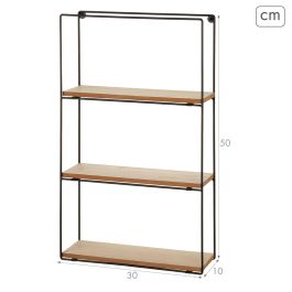 Étagère Max Home Fer Bois MDF 30 x 50 x 10 cm (4 Unités)