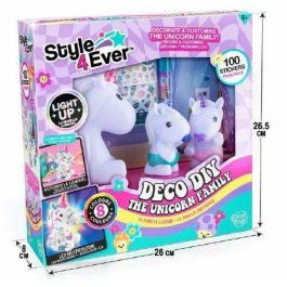 Canal Toys Figurine Famille Licorne Maman Lumineuse 2 Bébés à Décorer OFG 287