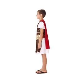 Déguisement Gladiateur Romain pour Enfant Garçon 10-12 Ans - Costume avec Ceinture, Tunique et Cape Marron en Polyester