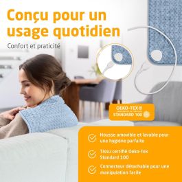 Medisana Coussin chauffant ultrasoft HP 515 - 100 W - 4 niveaux - Bleu