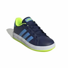 Chaussures de Sport pour Enfants Adidas Grand Court 2.0 Bleu foncé