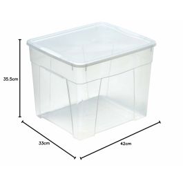 Seau de conteneur Mondex space box 4 h 34,5l Transparent polypropylène 34,5 L 42 x 35 x 33 cm