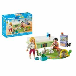 Playmobil 71753 Magasin pour animaux avec enclos pour lapins, 30 pièces, à partir de 4 ans