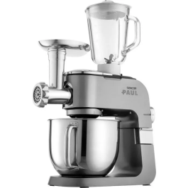 Sencor STM 7900 PAUL 1 - Robot pâtissier 6 L 1500 W, bol inox, pétrisseur, mixeur, fonction Pulse, éclairage LED