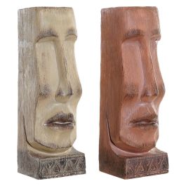 Cache-pot DKD Home Decor 16 x 17 x 49 cm Visage Beige Terre cuite Résine (2 Unités) Precio: 60.5000004. SKU: S3016051