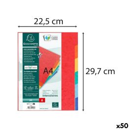 Séparateurs Exacompta NATURE FUTURE Multicouleur A4 (50 Unités)