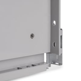 Emuca Tiroir extérieur Vertex avec réglages 3D hauteur 93mm, 40kg, profondeur 500mm, Acier, Peint en aluminium