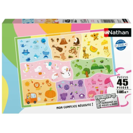 Nathan Puzzle pour enfants 45 pièces - Un monde de couleurs - Dès 5 ans - Qualité supérieure - Carton épais et résistant - Avec poster taille réelle 12004293 Precio: 32.4. SKU: B13RY5ZTYZ