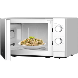 Sencor SMW 1718WH - Micro-ondes 20 L 700 W avec 5 niveaux de puissance, minuterie 35 min, intérieur émaillé, pour assiettes jusqu'à 25,5 cm, blanc