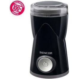 Sencor SCG 1050BK Moulin à Café Électrique 150 W - Capacité 50 g - Finesse Réglable pour Café, Noix, Herbes - Noir