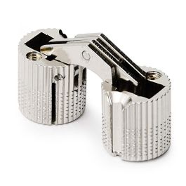 HERRAJES ALK Bisagra Invisible Redonda Duoton Mesa Ø14mm Nickel