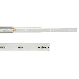 Emuca Jeu de coulisses à billes pour tiroirs à sortie totale, fermeture amortie, hauteur 45mm, longueur 350mm, Acier, Zingué