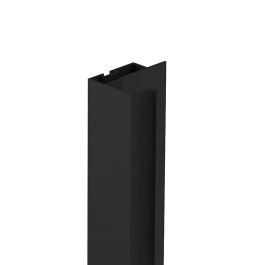 HERRAJES ALK Profil Tirador KA16 2,60M Noir Mat-Blanc Mat en Aluminium pour Portes d'Armoires