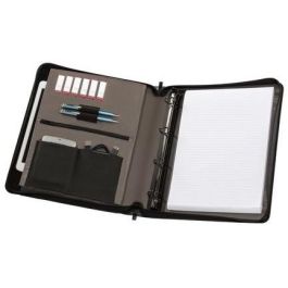 WENGER Affiliate A4 Schreibmappe Business-Organizer mit 25,4cm 10Zoll Tablet-Fach abnehmbarer Ringhefter grau