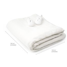 Surmatelas Chauffant Électrique Double Blewarm InnovaGoods 60+60 W 140 x 160 cm Blanc