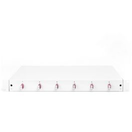 DIGITUS LWL Spleißbox 1HE bestückt 6x LC DX OM4 grau