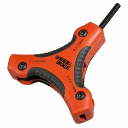 Clés hexagonales pliantes Black & Decker bdht0-71628 1,5-2-2,5-3-4-4,5-5-5,5-6 mm