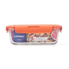 Recipiente Rectangular Hermético Vidrio Pure Box Holy Luminarc 122 cL