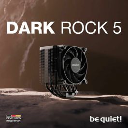 be quiet! Dark Rock 5 Ventirad pour processeur Intel et AMD, Refroidisseur d'air mono tour, Noir, Compatible LGA 1700, 1200, 115x, AM5, AM4
