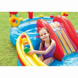 Pataugeoire gonflable pour enfants Intex Parc de jeux Arc-en-ciel 297 x 135 x 193 cm 381 L