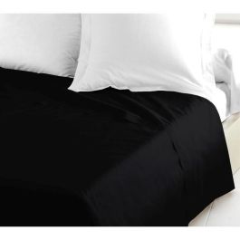 Drap plat - HOME LINGE PASSION - HP72093 - Microfibre 82 g - 240 x 300 cm - Noir