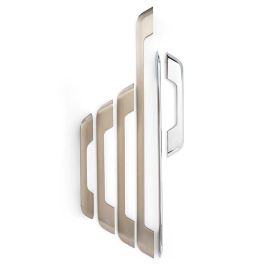 SYSTEM Tirador Aluminio Mosa Cromo Distancia Agujeros 192mm