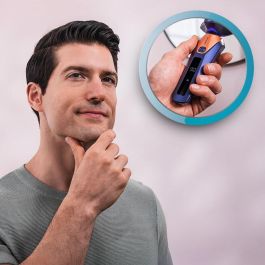 Rasoir électrique rotatif Cecotec PrecisionCare Saphire Pro Titane IPX7 base autonettoyante