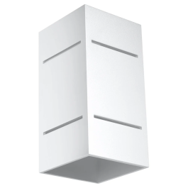 Applique murale Blocco SOL-SL.0478, blanc, noir, gris