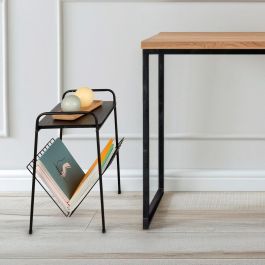 Table Porte-revues Max Home Fer Bois MDF (4 Unités)