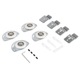 HERRAJES ALK Kit Quincaillerie Modèle Unica pour 2 Portes Bois Coulissant Extérieur Charge Maximale 40Kg (Set de 100)