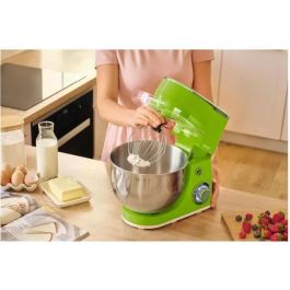 Robot pâtissier Sencor STM 3631GR, 1300 W, 5.5 L, inox, 6 vitesses, fonction pulse, multifonction