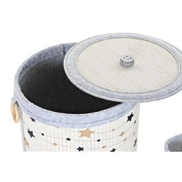 Panier Multi-usages DKD Home Decor Bambou Etoiles 36 x 36 x 50 cm