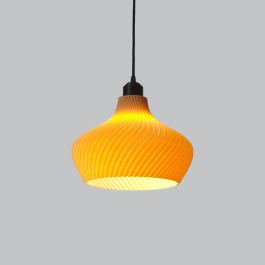 Lampe Suspendue Daila Beige, Grande Fleur Noire, Câble Noir, Suspension Luminaire Intérieur Design