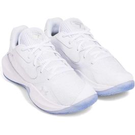 Chaussures de Basket-Ball pour Adultes Under Armour Lockdown 7 Blanc L/XL
