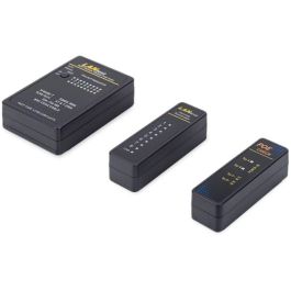 Equip Kabeltester Netzwerk f. RJ45/RJ11/RJ12/BNC Kabel sw