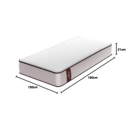 Matelas viscoélastique Cecotec Flow PureVital 1900 150x190 cm mi-ferme 21 cm hauteur