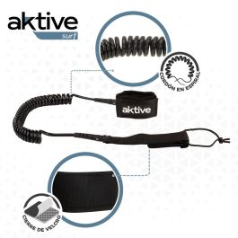 Leash Aktive Noir 20 cm Spirale Paddle Surf