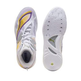 Chaussures de Basket-Ball pour Adultes Puma All-Pro Nitro™ 2 Blanc Violet 3-4 Ans