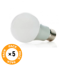 Pack 5 Ampoules LED E27 7W 630Lm 6000K 40000H [HO-ED-B3-E27-7W-CW-PK5-AP]