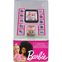 Kids Licensing Montre interactive Barbie - Multifonctions avec 6 jeux, podomètre, appareil photo, enregistrement vidéo et vocal, charge USB - Dès 6 ans