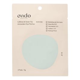 Ondo Beauty 36.5 Patches Antioxydants pour les Yeux avec Caféine et Thé Vert - 2 Unités