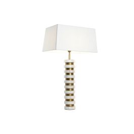 Lampe de bureau Home ESPRIT Blanc Beige Doré 50 W 220 V