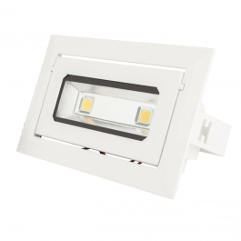 Downlight LED Rectangulaire Basculante 20W 1800Lm 6000K 40.000H [HO-DRECTBAS-20W-CW] Precio: 38.964. SKU: B18ZQ44EEG