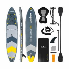 Planche de Paddle Surf Gonflable avec Accessoires Rebel RBA-4501 Gris