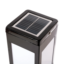 Balise LED Solaire HO-SOLARLAWNLIGHT-03 2700K Panneau 6V/3W Batterie 3.7V/4000mAh avec Télécommande Étanche IP65