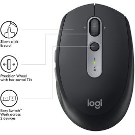 Logitech M590 Silent Bluetooth Optisch Graphit