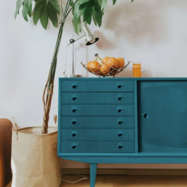 Ripolin - Peinture Meuble & Objet Satiné - Bleu Ainoha - 0,5 L - Sans sous-couche - Intérieur et extérieur