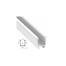 Profil Aluminium Tipo W 2,02M