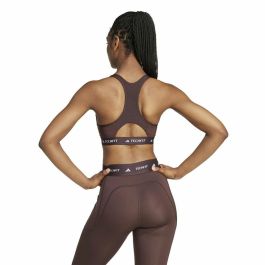 Soutien-gorge de Sport Adidas Techfit Medium Marron