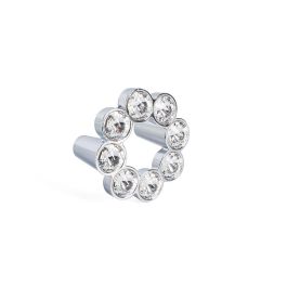 Giusti Pomo Zamak/Cristal Sinatra C32 Ø50 Cromo 8 Cristales Swarovski Original Set de 25